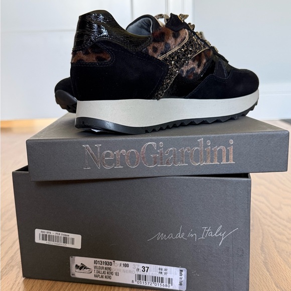 NeroGiardini Leopard Sneakers (NIB) - Picture 1 of 9